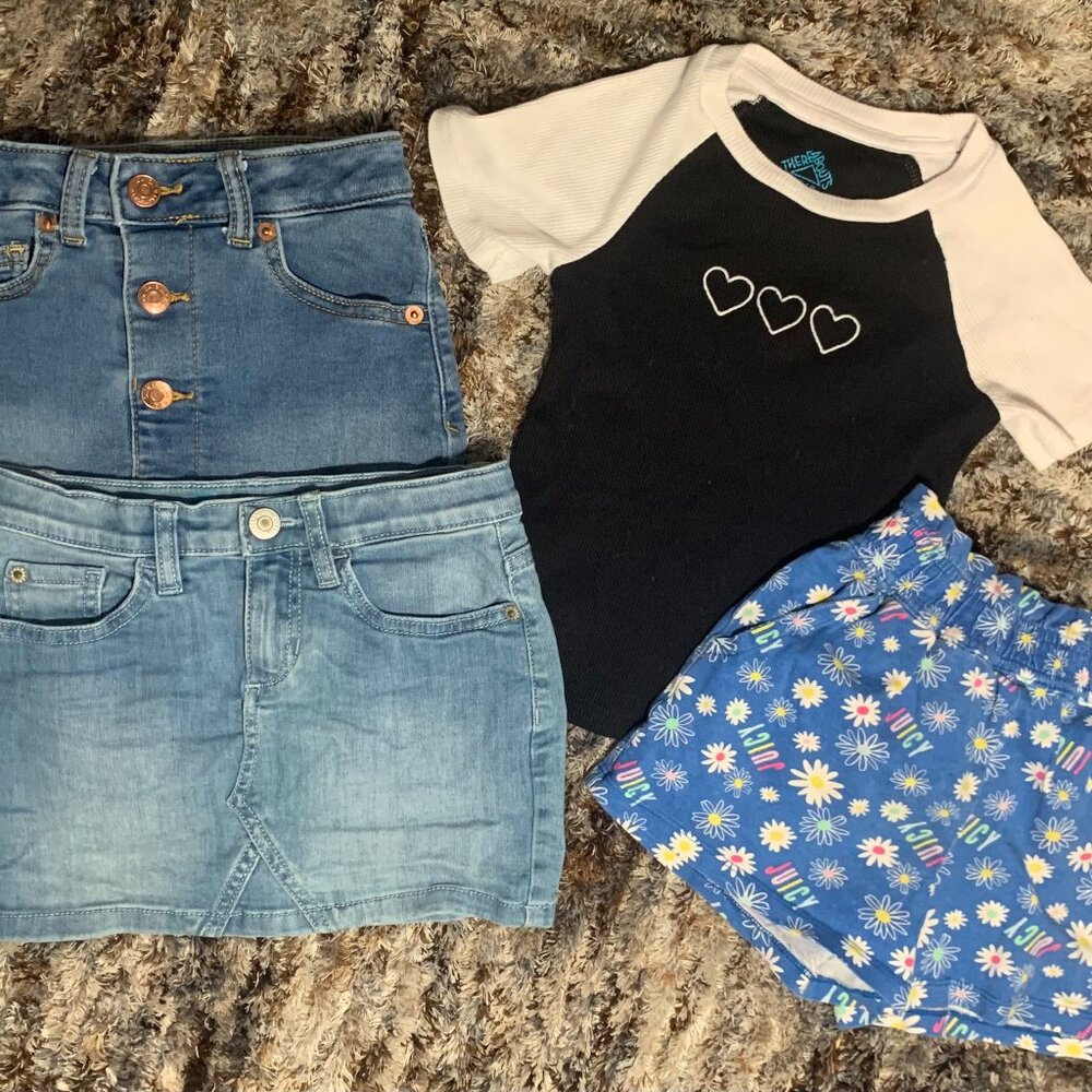 Girls Tops & Skirt Lot Sz 4/5